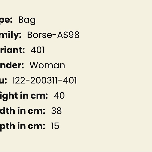 A.S.98  CASSIE bag brand new with tags and dust bag from Italy leather Harlow - Picture 5 of 11